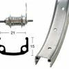 Wiener Bike Parts H-Rad 26x1.9RB-Nabe.Stahl Starr 36L Alu-Kastenfelge Silber.Zink-Spei.