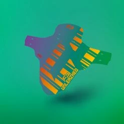 UNLEAZHED Mudguard M01 Flipflop Violet-green/red-gold Gr.S