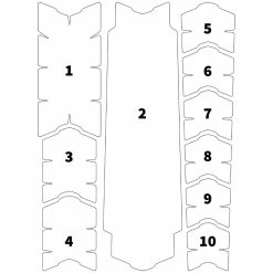 Unleazhed BP01 Schutzfolie Frame, Clear Glossy (Set) -Sram Verkäufe Unleazhed BP01 Schutzfolie Frame clear glossy Set A3357 b 3