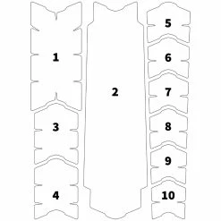 Unleazhed BP01 Schutzfolie Frame Tatanka Black Glossy (Set) -Sram Verkäufe Unleazhed BP01 Schutzfolie Frame tatanka black glossy Set A3362 b 1
