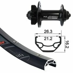 Wiener Bike Parts XLC V-Rad 27.5" FW-A10 Rodi Black Rock DISK ETRTO 584-21 32 Loch Alu
